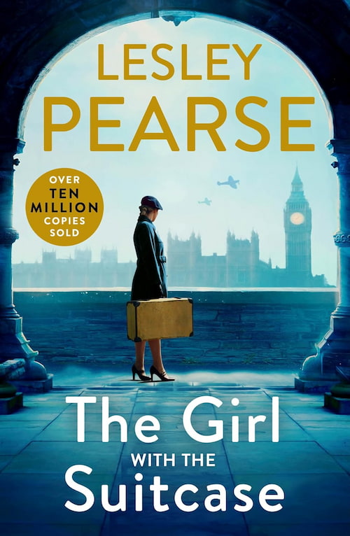 The girl with the suitcase Book cover of The Girl With the Suitcase by Lesley Pearse