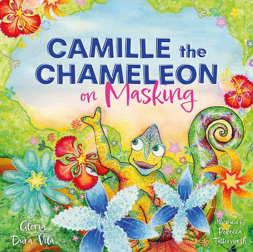 Okładka książki Kameleon Camille o maskowaniu