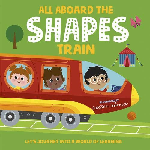 Book cover of All Aboard the Shapes Train