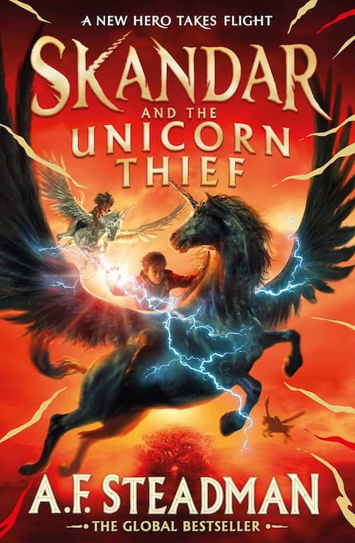 Book cover of Skandar and the Unicorn Thief
