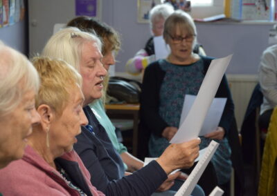 A group of attendees at the Tonic: Singing for Health session at Leiston Library