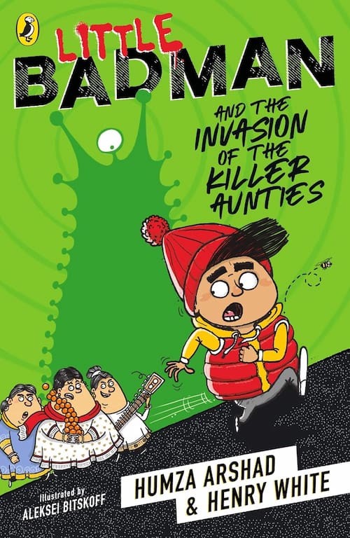 Book cover of Little Badman and the Invasion of the Killer Aunties