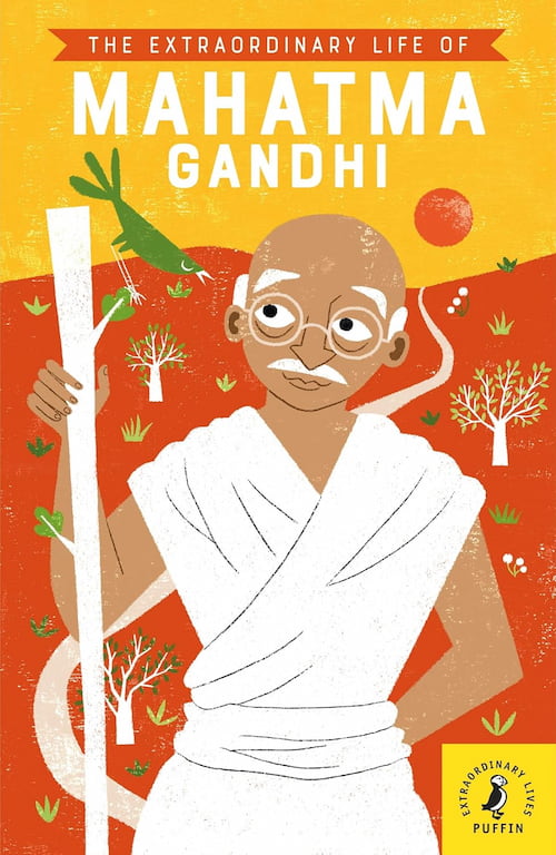 Book cover of The Extraordinary Life of Mahatma Gandhi