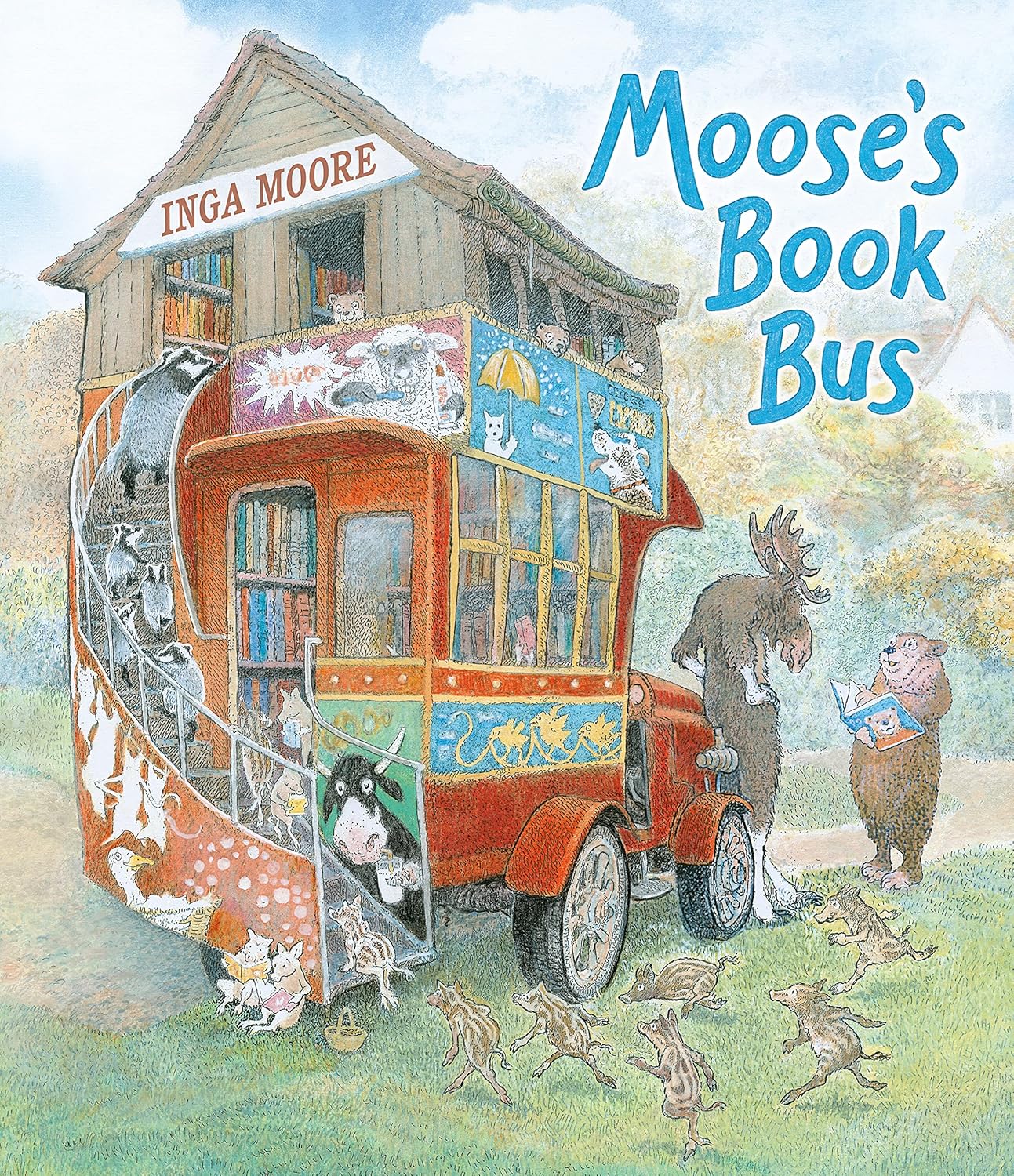 Moose's Book Bus Book cover of Moose's Book Bus