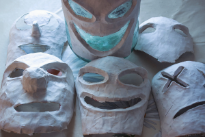 Mask Making Workshop with Actor Angela Laverick
