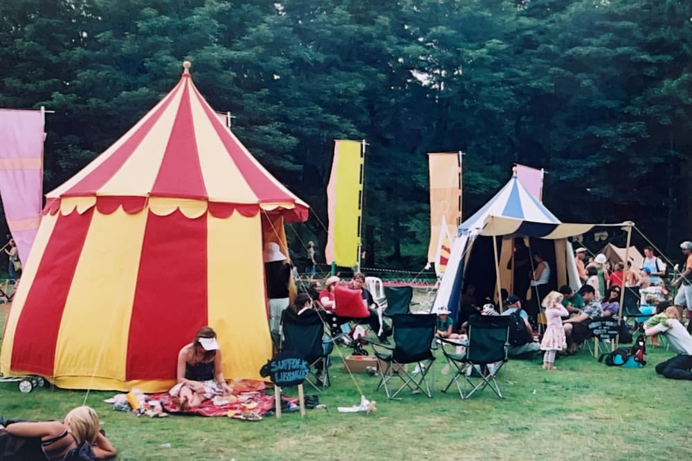 The old libraries tent at Latitude Festival